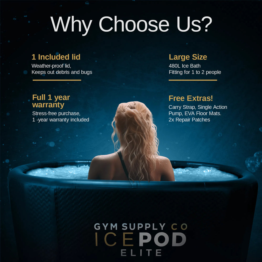 IcePOD ELITE Edition 480 Litre Ice Bath